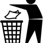 The international tidy person symbol. Source: https://commons.wikimedia.org/wiki/File:International_tidyman.svg
